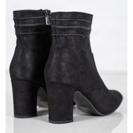 Kylie Bottines à talons en daim le noir 4