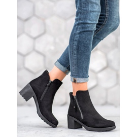 Diamantique Bottes décontractées sur un poteau le noir 1