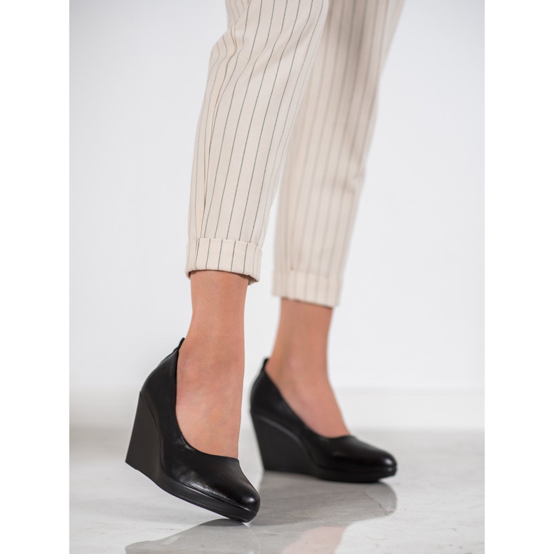 J. Star Escarpins noirs confortables 2