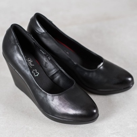 J. Star Escarpins compensés classiques noir 1