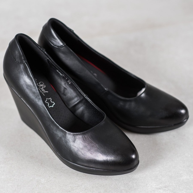 J. Star Escarpins compensés classiques le noir 1