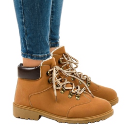Bottes isolées camel DS1702 brun 2