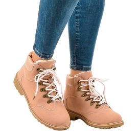Bottes isolées roses DS1702 1