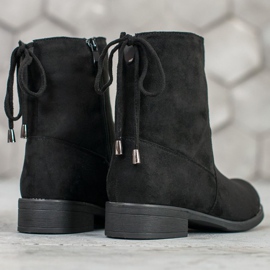 SDS Bottines en daim le noir 3