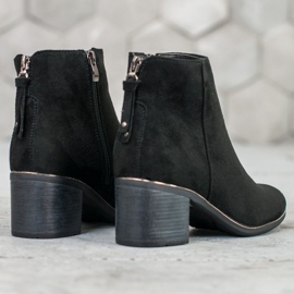 Goodin Bottines en daim noir le noir 5