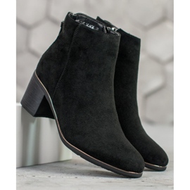 Goodin Bottines en daim noir le noir 6