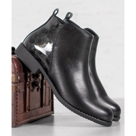 J. Star Bottes à talons plats noir 2