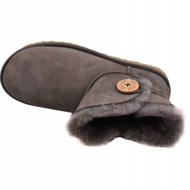 Ugg Mini Bailey Button Ii W 1016422-MOLE chaussures brun 2