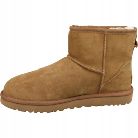 Chaussures Ugg Classic Mini Ugg Rubber Logo W 1108231-CHE brun 1