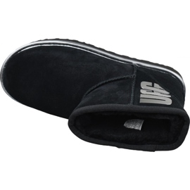 Ugg Classic Mini Ugg Rubber Logo W 1110087-BMT Chaussures le noir 2