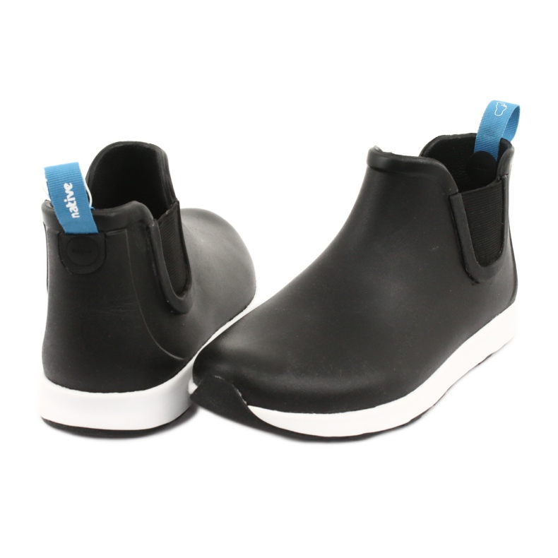 Native Ap Rain Jiffy Coquille Noire Caoutchouc Jiffy Blanc blanche 4