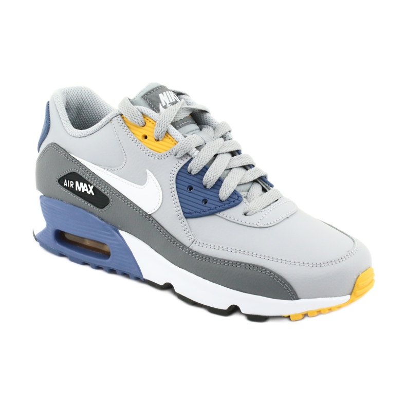 Nike Air Max 90 Ltr Gs Jr 833412-026 blanche bleu gris 1 Nike Air Max 90 Ltr Gs Jr 833412-026 blanche bleu gris 1