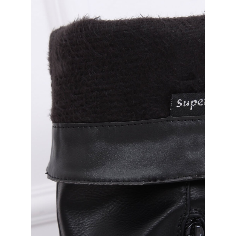 Bottines plates femme noires 1084-PG Noir le noir 2