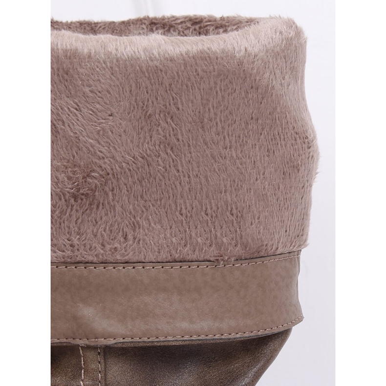 Bottines plates femme, beige 1084-PG Kaki 2 Bottines plates femme, beige 1084-PG Kaki 2