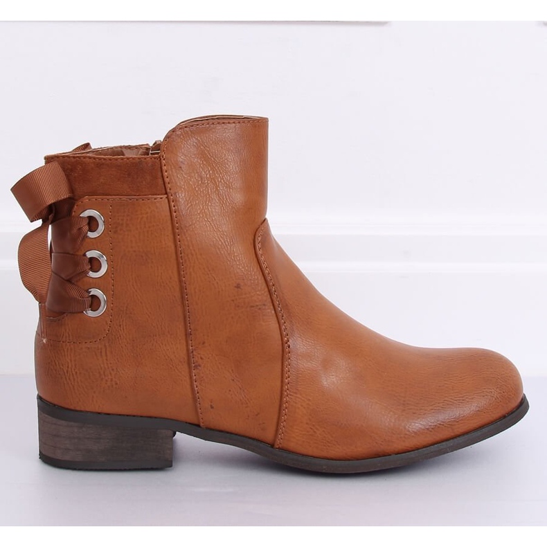 Boots plates femme camel 1184-PA Camel brun 1