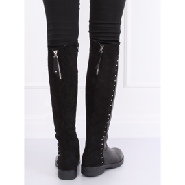 Bottes d'équitation épaisses isolées noires G3369A Noir 2