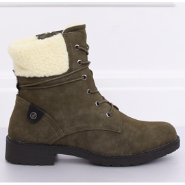 Bottines à lacets vertes K-9926 Vert 4