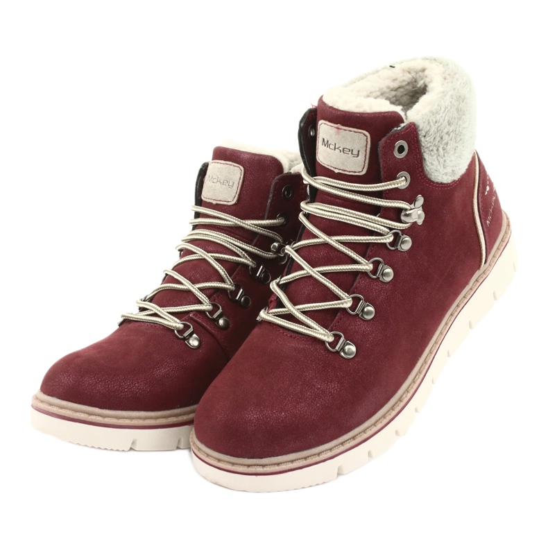 Bottes d'hiver à lacets MCKEY 1072 brun multicolore gris 3