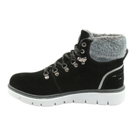Bottes d'hiver à lacets MCKEY 1072 noir gris 2