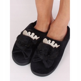 Chaussons noirs pour femmes DD112 Noir le noir 2