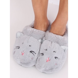 Chaussons gris femme gris MA16 Gris 1