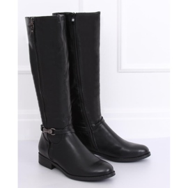 Bottes cavalières femme noires SP37 Noir le noir 1