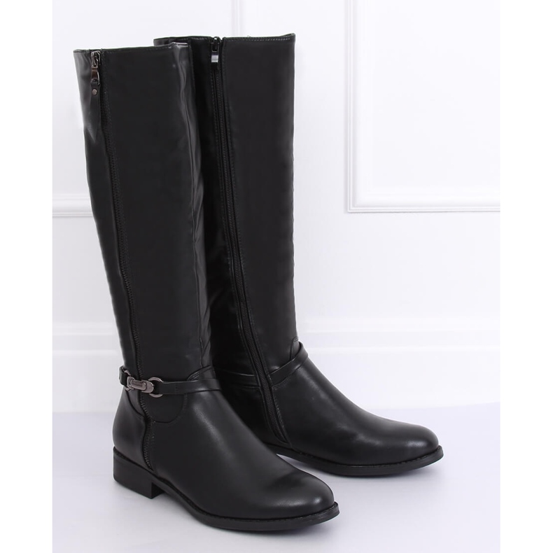 Bottes cavalières femme noires SP37 Noir 1