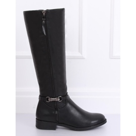 Bottes cavalières femme noires SP37 Noir le noir 2