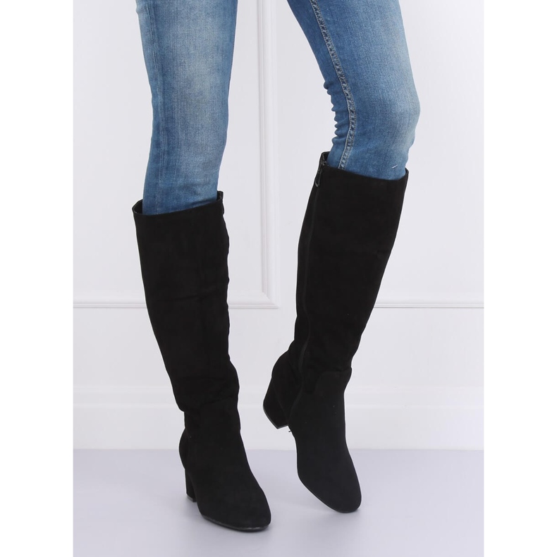 Talons hauts noirs noirs YQ218P Black II le noir 2