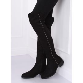 Cuissardes femme noires 539-A Noir le noir 1 Cuissardes femme noires 539-A Noir le noir 1