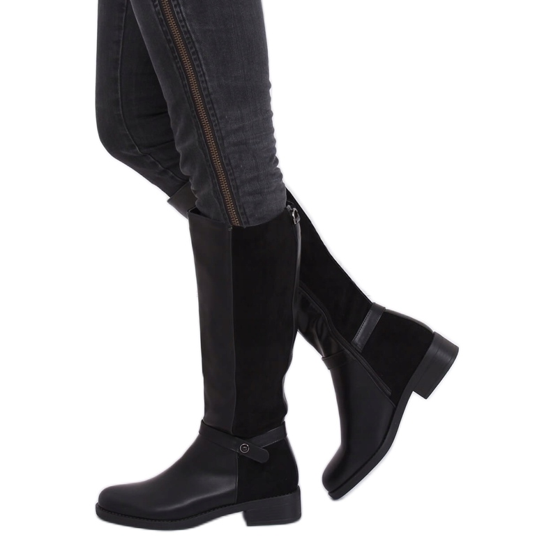 Bottes noires pour femmes noir G-7603 Noir 1