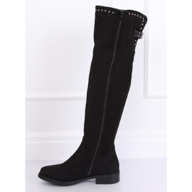 Bottines en daim noir Z173 Noir le noir 3