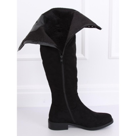 Bottines en daim noir Z173 Noir le noir 4