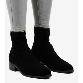 Bottes isolées plates noires pour femmes CN877 le noir 1