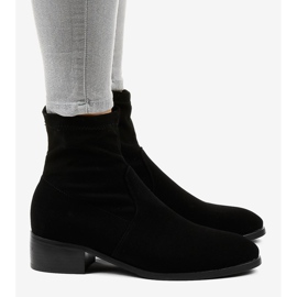 Bottes isolées plates noires pour femmes CN877 2