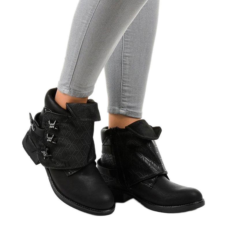 Bottes isolées noires A-203 brun 1