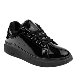 Baskets isolées noires TL140-1 le noir 1