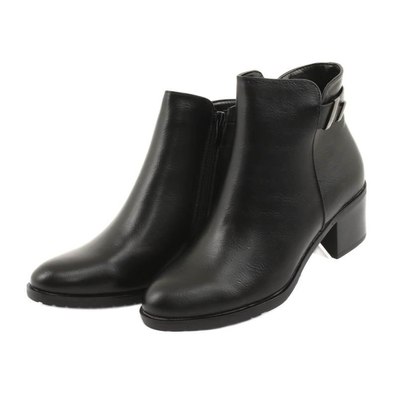 M.Daszyński Bottes zippées isolées Daszyński SA153 noires 3