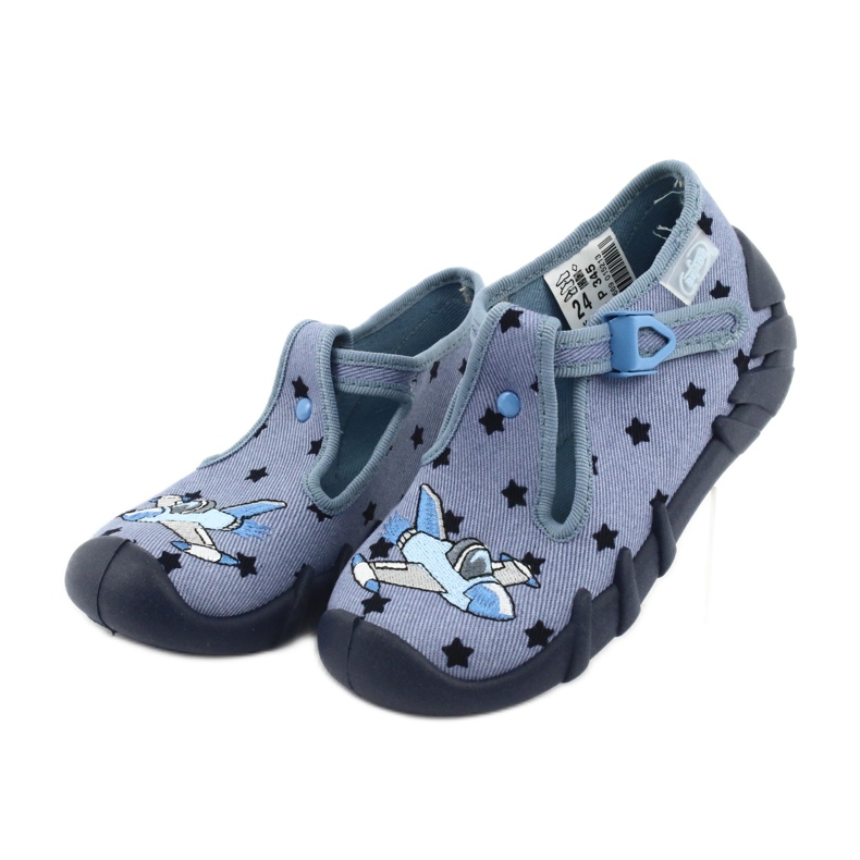 Chaussures enfants colorées Befado 110P345 bleu marin bleu 3