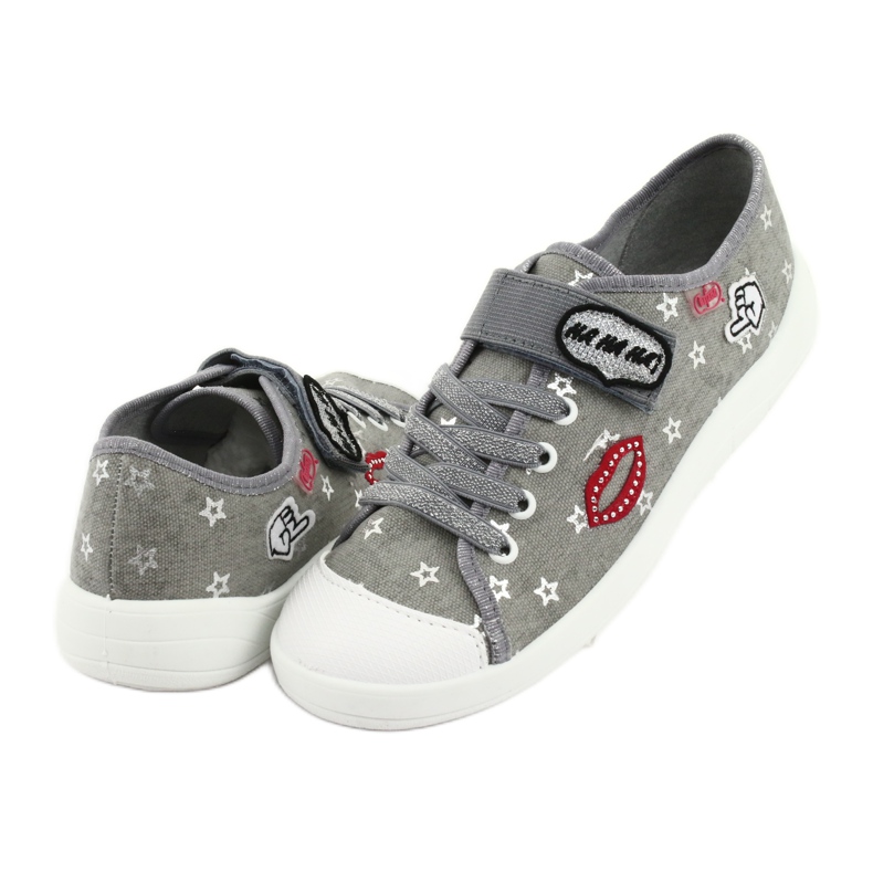 Chaussures pour enfants Befado 251Q095 rouge gris 4 Chaussures pour enfants Befado 251Q095 rouge gris 4