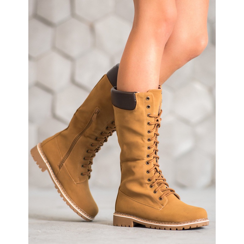 Seastar Bottes chaudes à lacets brun 1