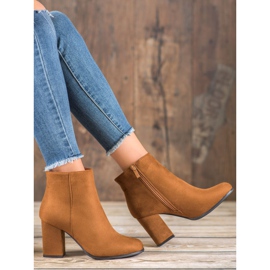 Marquiz Bottines en daim camel brun 5
