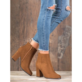 Marquiz Bottines en daim camel brun 6