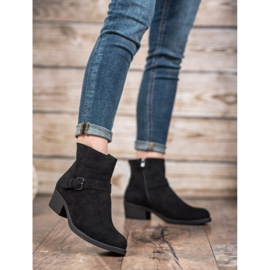 J. Star Bottines En Daim Avec Boucle le noir 3