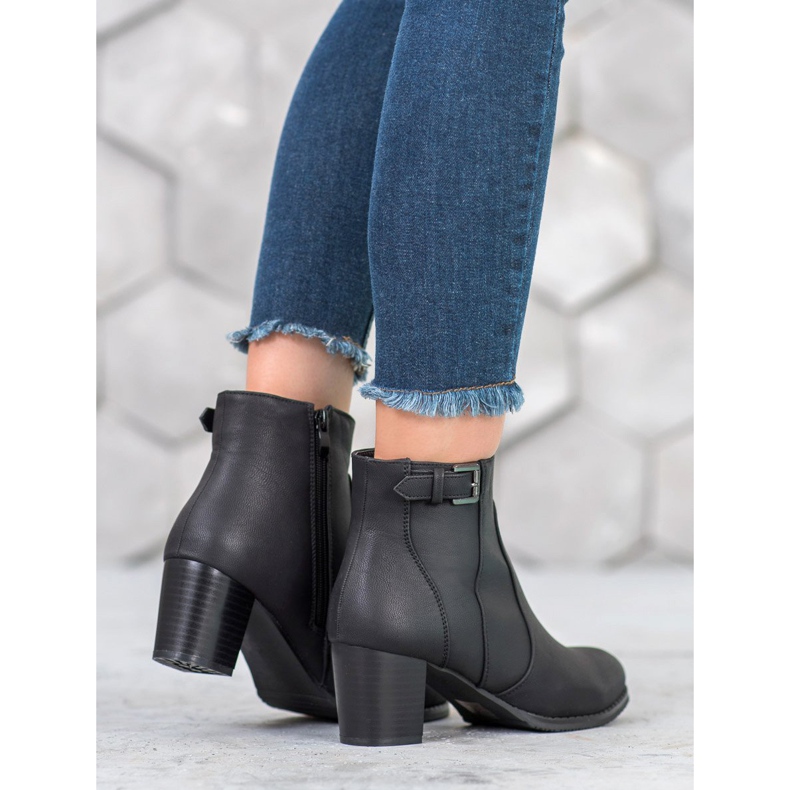 J. Star Bottines classiques à talons hauts noir 1