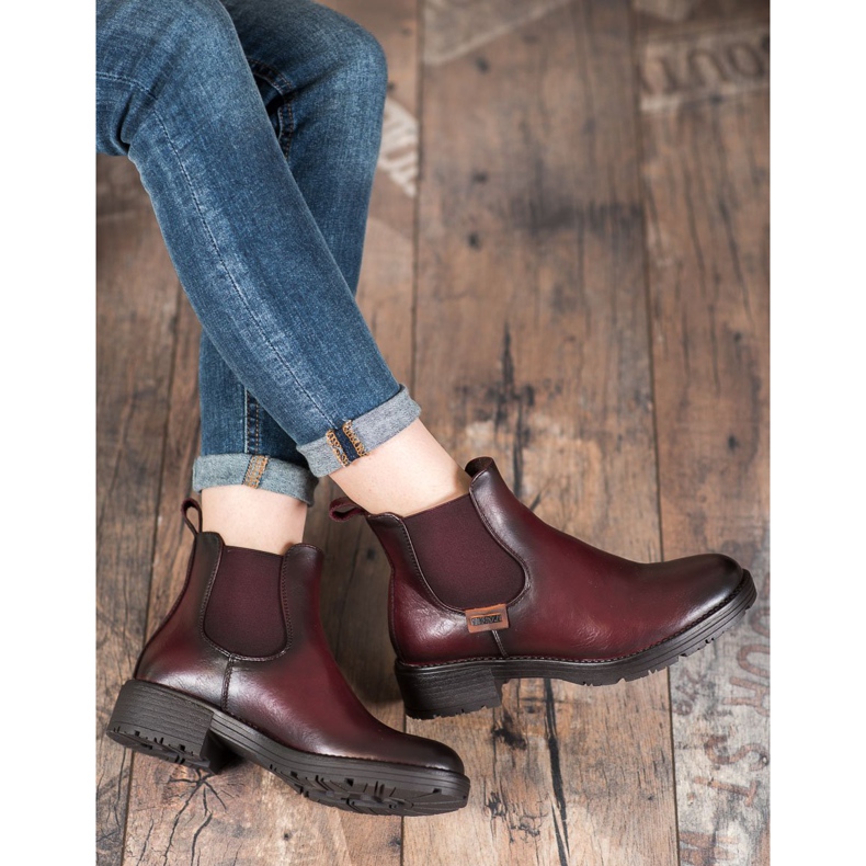 Bottines chelsea bordeaux VINCEZA rouge 2 Bottines chelsea bordeaux VINCEZA rouge 2