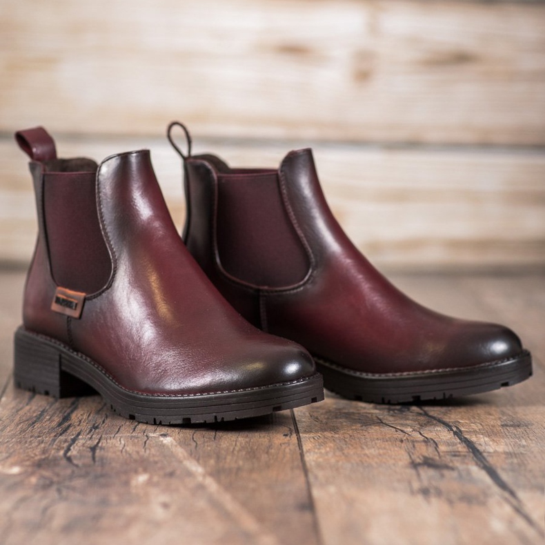 Bottines chelsea bordeaux VINCEZA rouge 1 Bottines chelsea bordeaux VINCEZA rouge 1