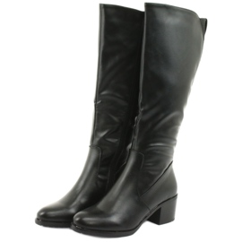 M.Daszyński Bottes isolées talons hauts Daszyński 153 noir 3