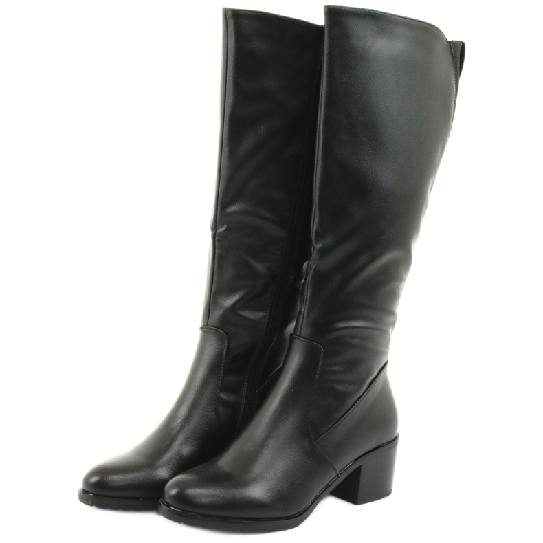 M.Daszyński Bottes isolées talons hauts Daszyński 153 noir le noir 3