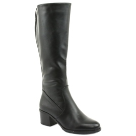 M.Daszyński Bottes isolées talons hauts Daszyński 153 noir le noir 1